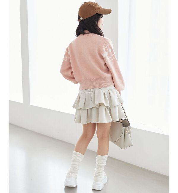 MAJESTICLEGON「ハートジャカードハーフジップニット」|ニット・セーター|