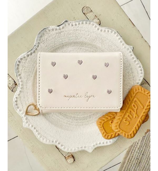  「manyハートウォレット」|財布|アイボリー