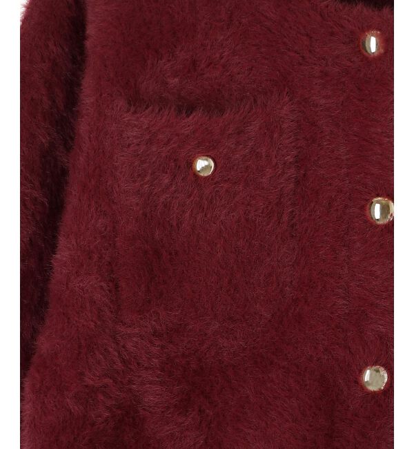  「&infin;ポケット付きフェザークルーカーデ」|カーディガン|