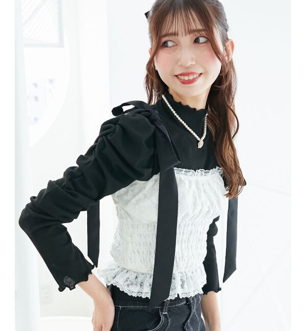  「Ladyライクパワショルトップス」|Tシャツ・カットソー|