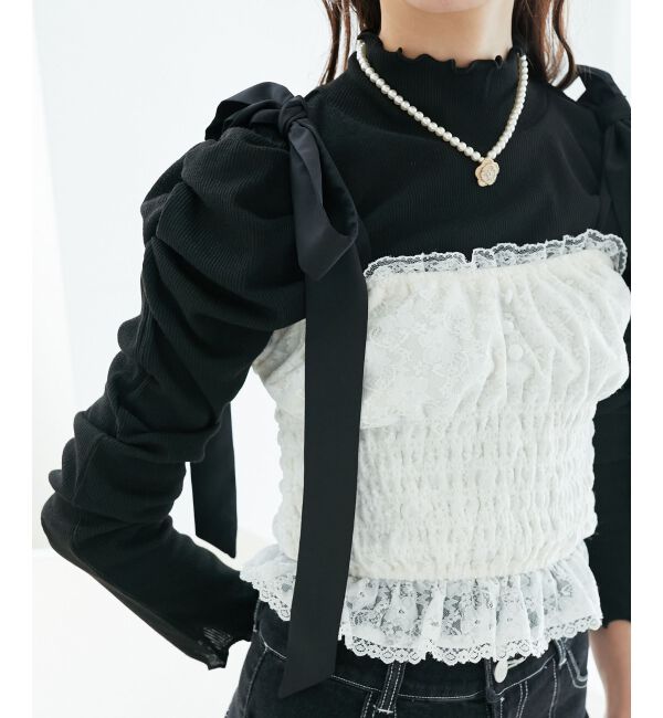  「Ladyライクパワショルトップス」|Tシャツ・カットソー|