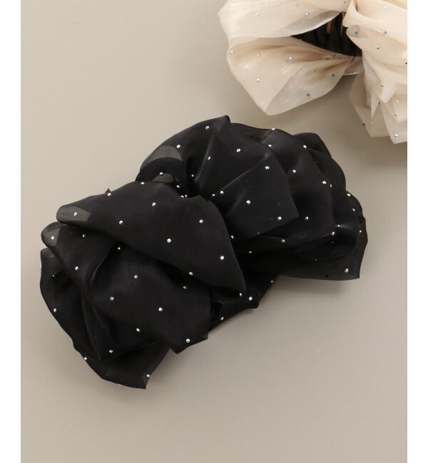  「キラキラボリュームヘアクリップ」|その他|ブラック