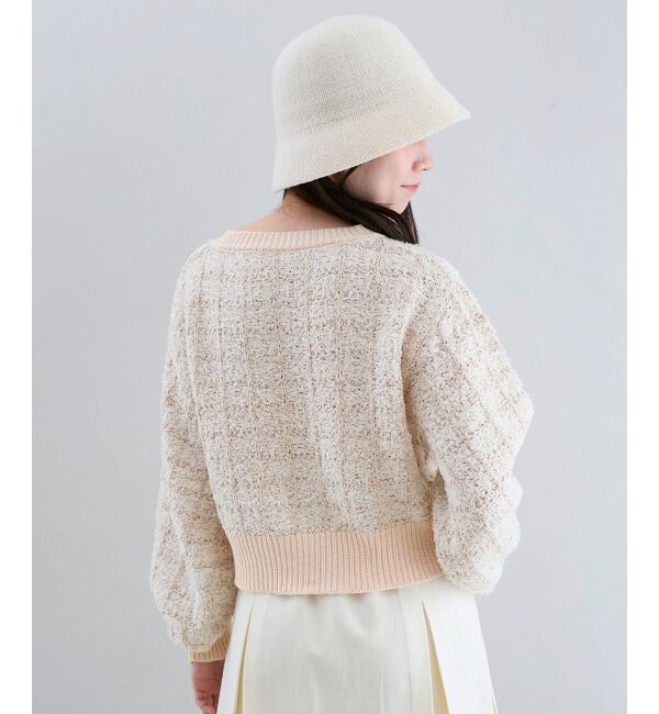  「アソートボタンツイードニットカーデ」|カーディガン|