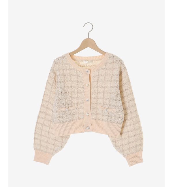  「アソートボタンツイードニットカーデ」|カーディガン|