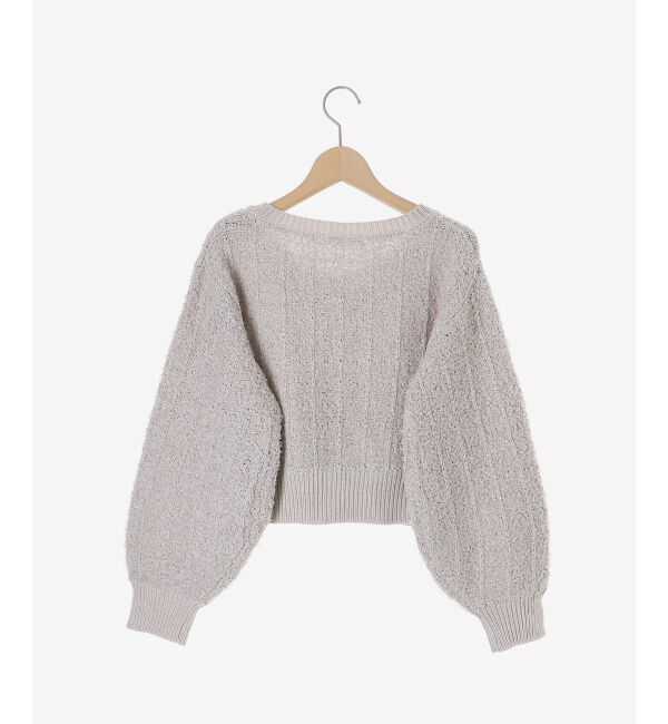  「アソートボタンツイードニットカーデ」|カーディガン|
