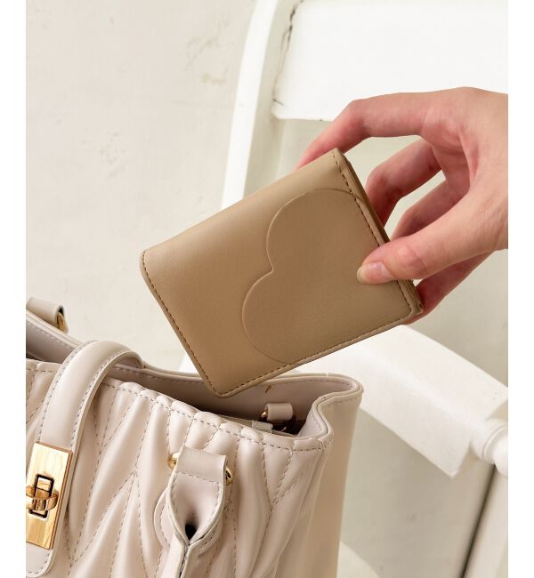  「ハートモチーフミニウォレット」|財布|