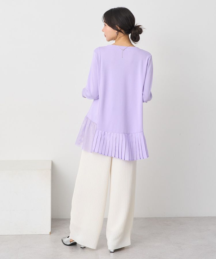 earth music&ecology「プリーツドッキングプルオーバー」|チュニック|