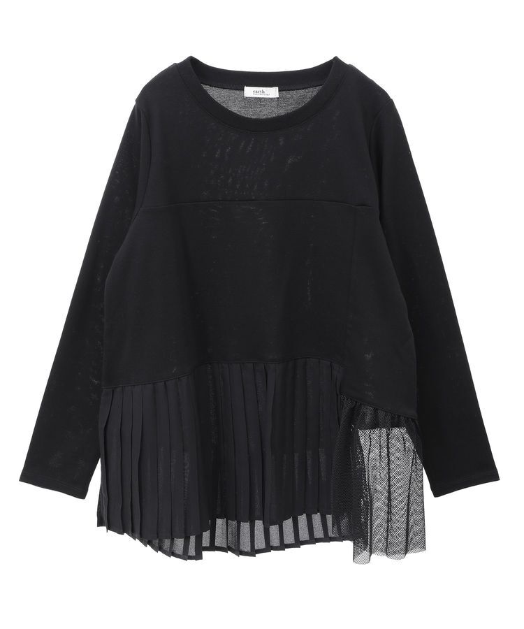 earth music&ecology「プリーツドッキングプルオーバー」|チュニック|