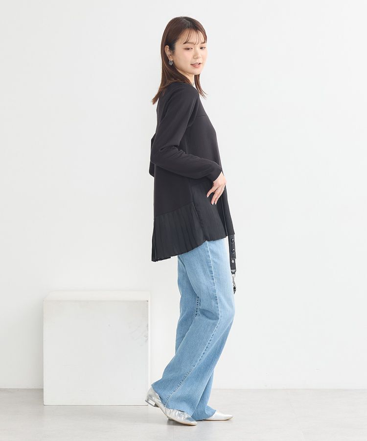 earth music&ecology「プリーツドッキングプルオーバー」|チュニック|