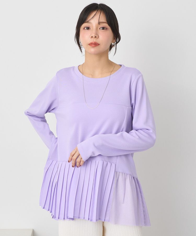 earth music&ecology「プリーツドッキングプルオーバー」|チュニック|