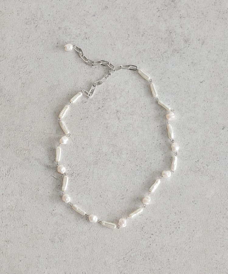 earth music&ecology「アジャスタブルパールMIXネックレス」|ネックレス|