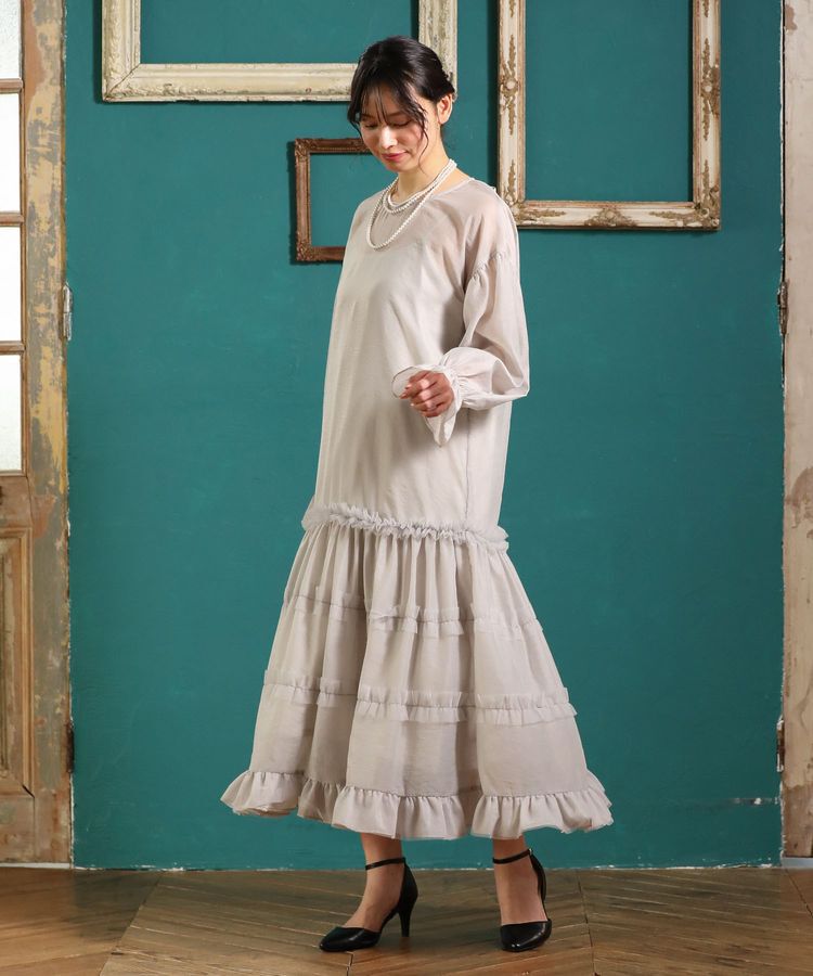 Green Parks「・Railmeオーガンジーワンピース(インナーOP付)」|ワンピース|