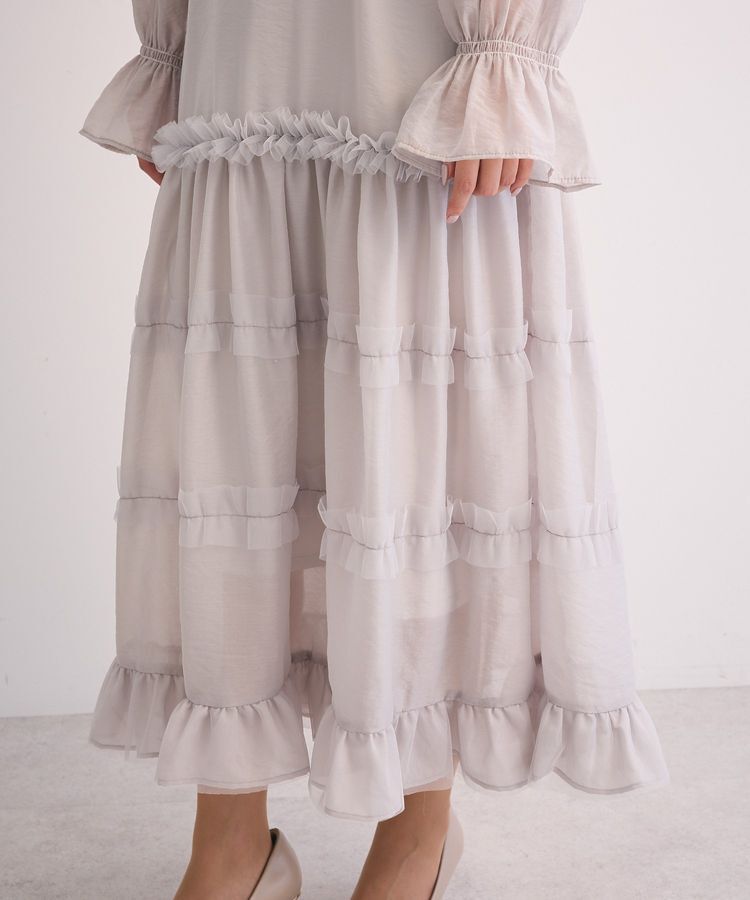 Green Parks「・Railmeオーガンジーワンピース(インナーOP付)」|ワンピース|