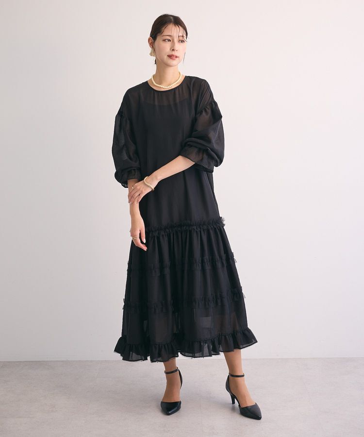 Green Parks「・Railmeオーガンジーワンピース(インナーOP付)」|ワンピース|