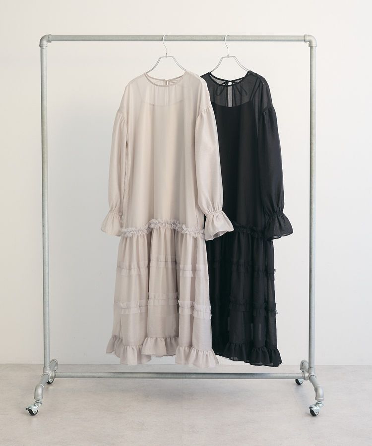 Green Parks「・Railmeオーガンジーワンピース(インナーOP付)」|ワンピース|