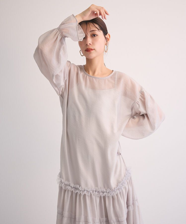 Green Parks「・Railmeオーガンジーワンピース(インナーOP付)」|ワンピース|