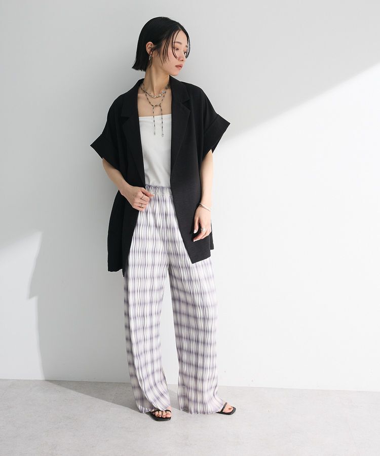 Green Parks「セルフカットウェーブプリーツパンツ」|その他|