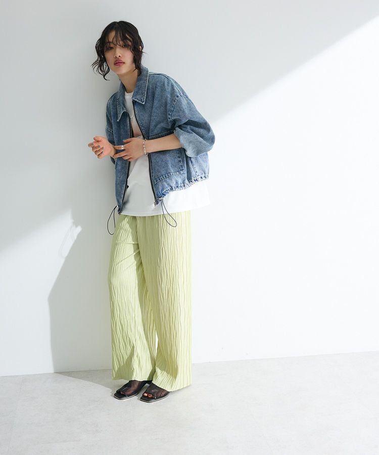 Green Parks「セルフカットウェーブプリーツパンツ」|その他|