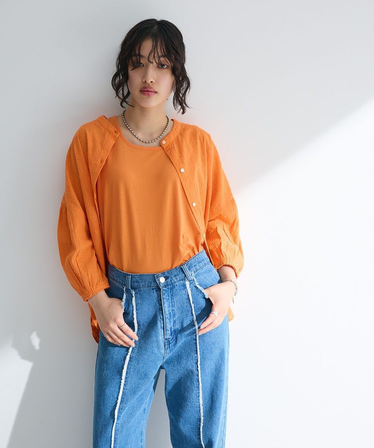 Green Parks「インド綿 SET2点 刺繍ブラウス+タンクトップ」|シャツ・ブラウス|