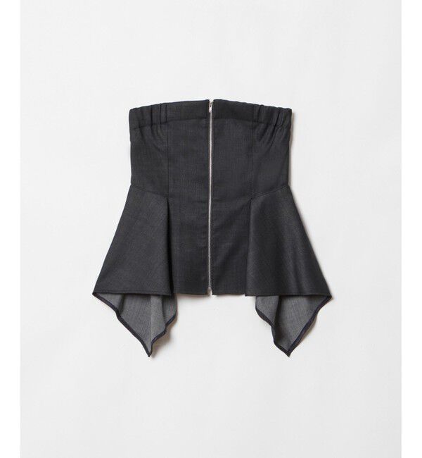 allureville「ウールデニムイレヘムビスチェ」|ベスト・ジレ|