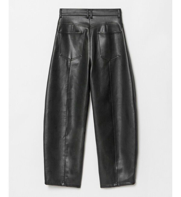 allureville「フェイクレザーフロントシームパンツ」|チノ|