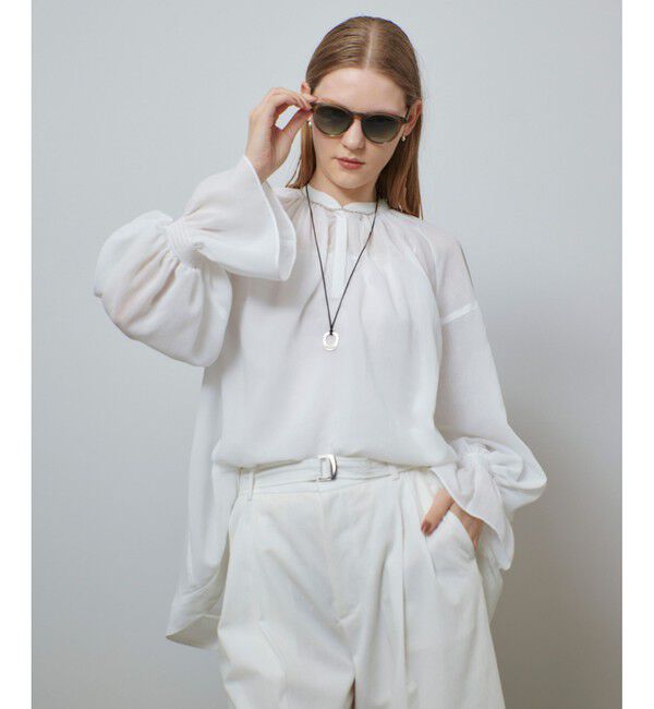 allureville「ソフトオーガンジーブラウス」|シャツ・ブラウス|