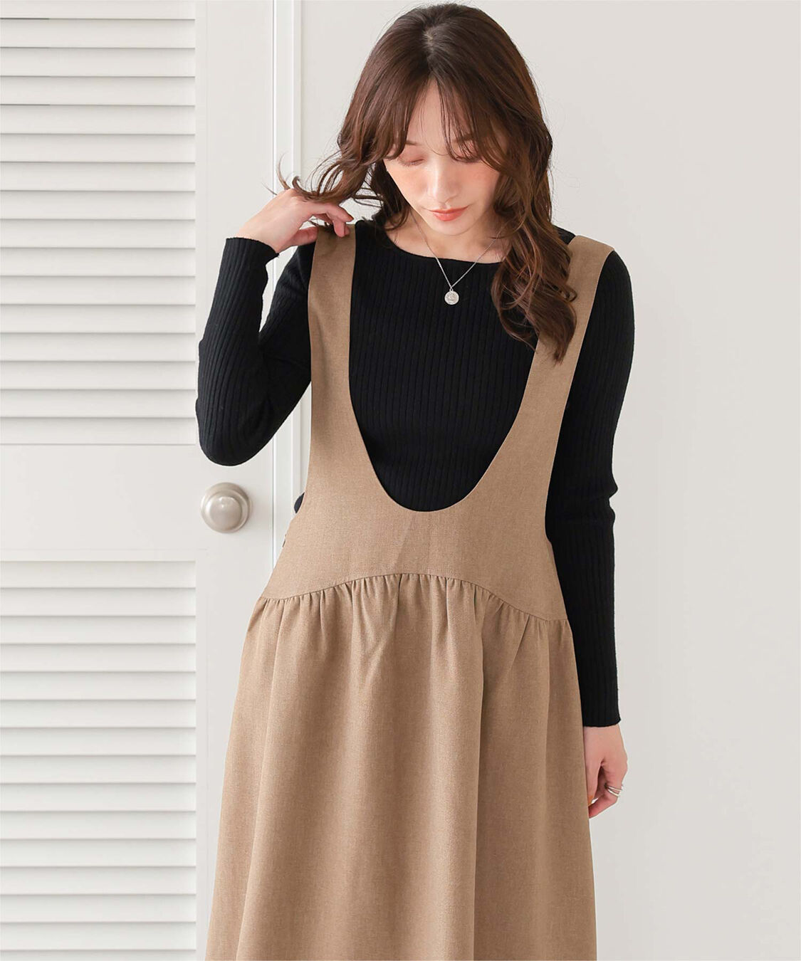 titivate「ボートネックリブ編みニット」|ニット・セーター|