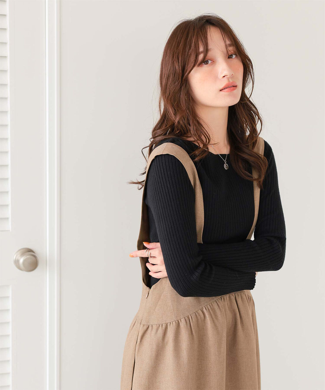 titivate「ボートネックリブ編みニット」|ニット・セーター|