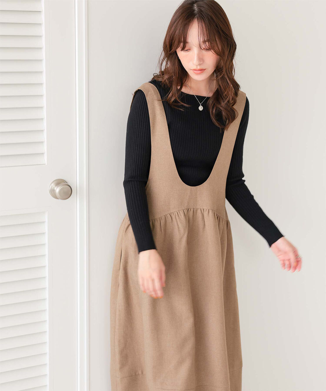 titivate「ボートネックリブ編みニット」|ニット・セーター|