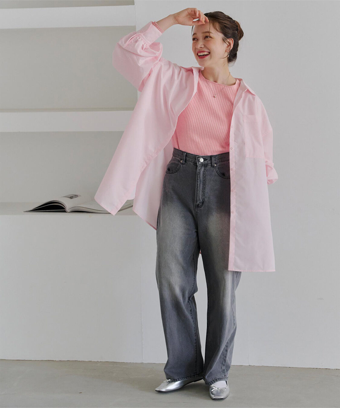 titivate「ボートネックリブ編みニット」|ニット・セーター|