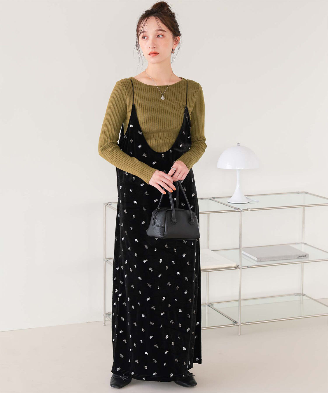 titivate「ボートネックリブ編みニット」|ニット・セーター|