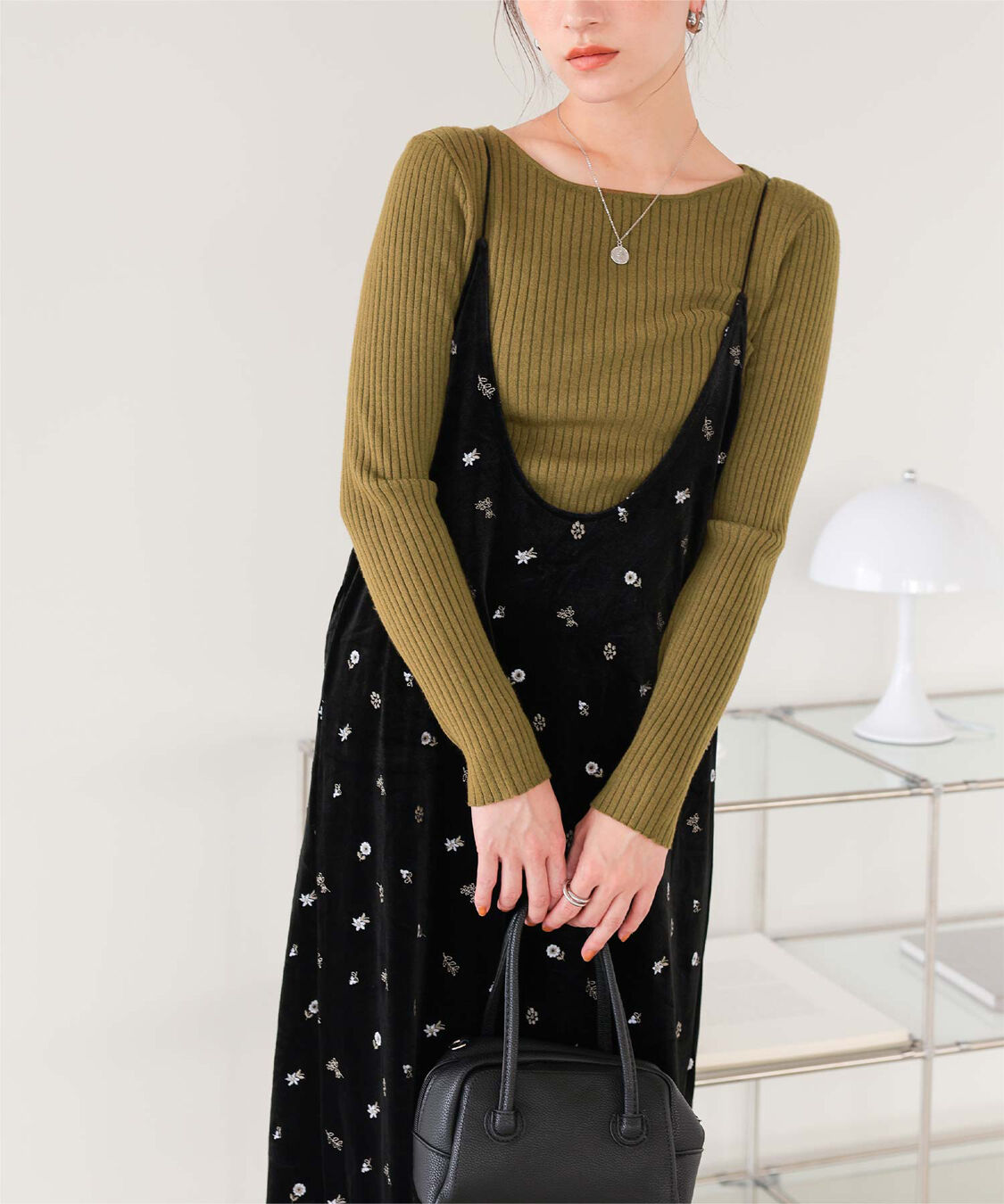 titivate「ボートネックリブ編みニット」|ニット・セーター|