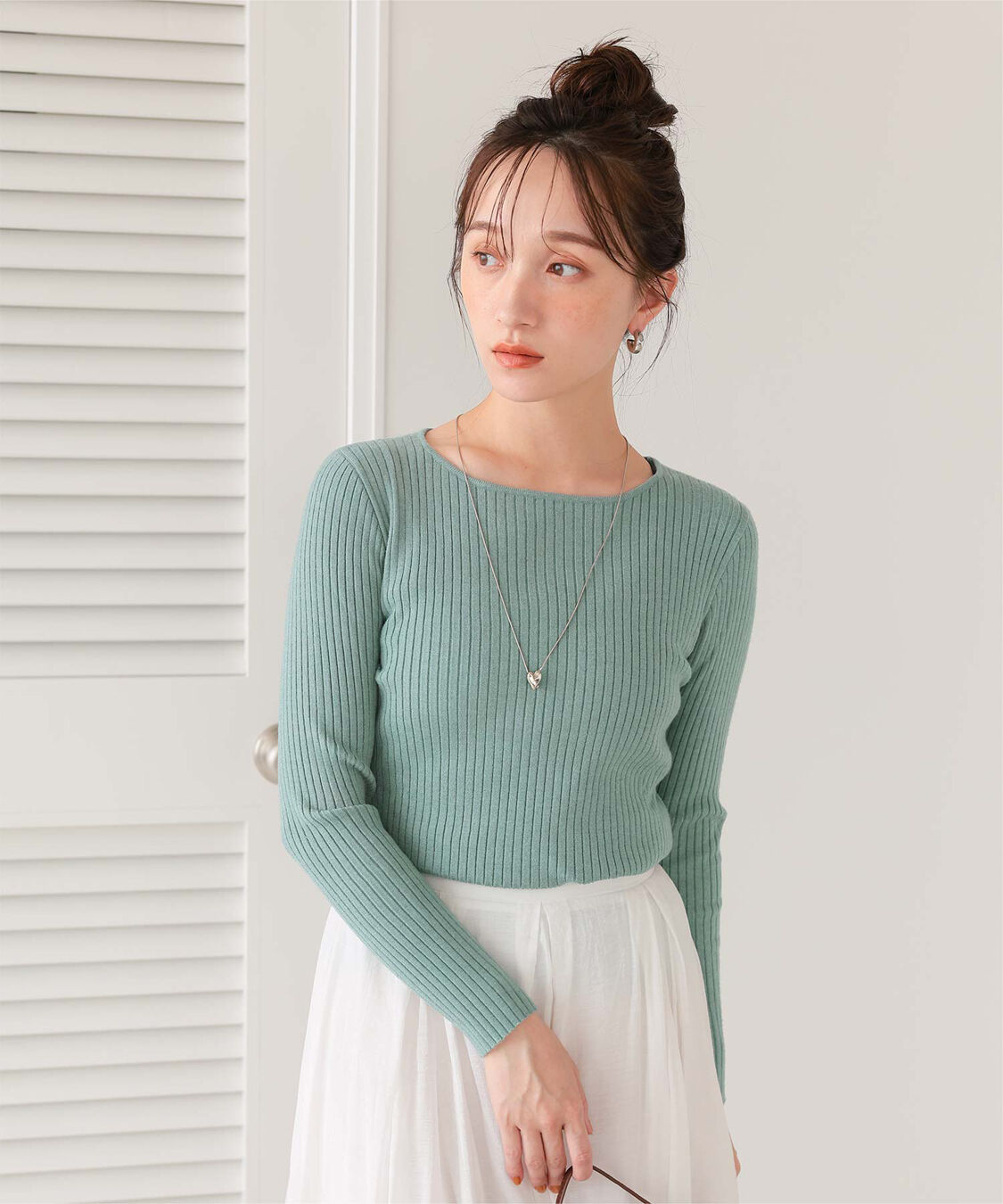 titivate「ボートネックリブ編みニット」|ニット・セーター|