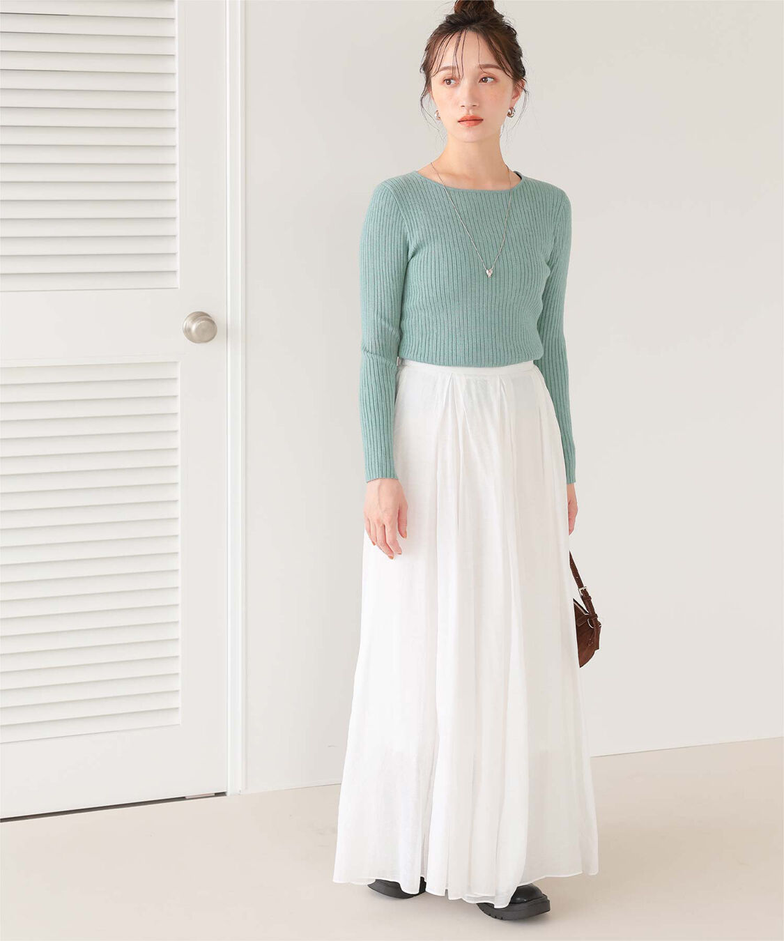 titivate「ボートネックリブ編みニット」|ニット・セーター|