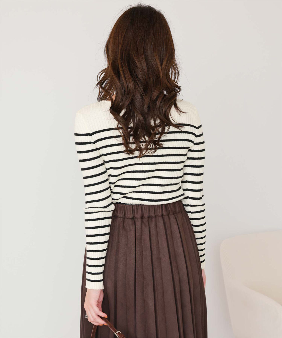 titivate「ボートネックリブ編みニット」|ニット・セーター|