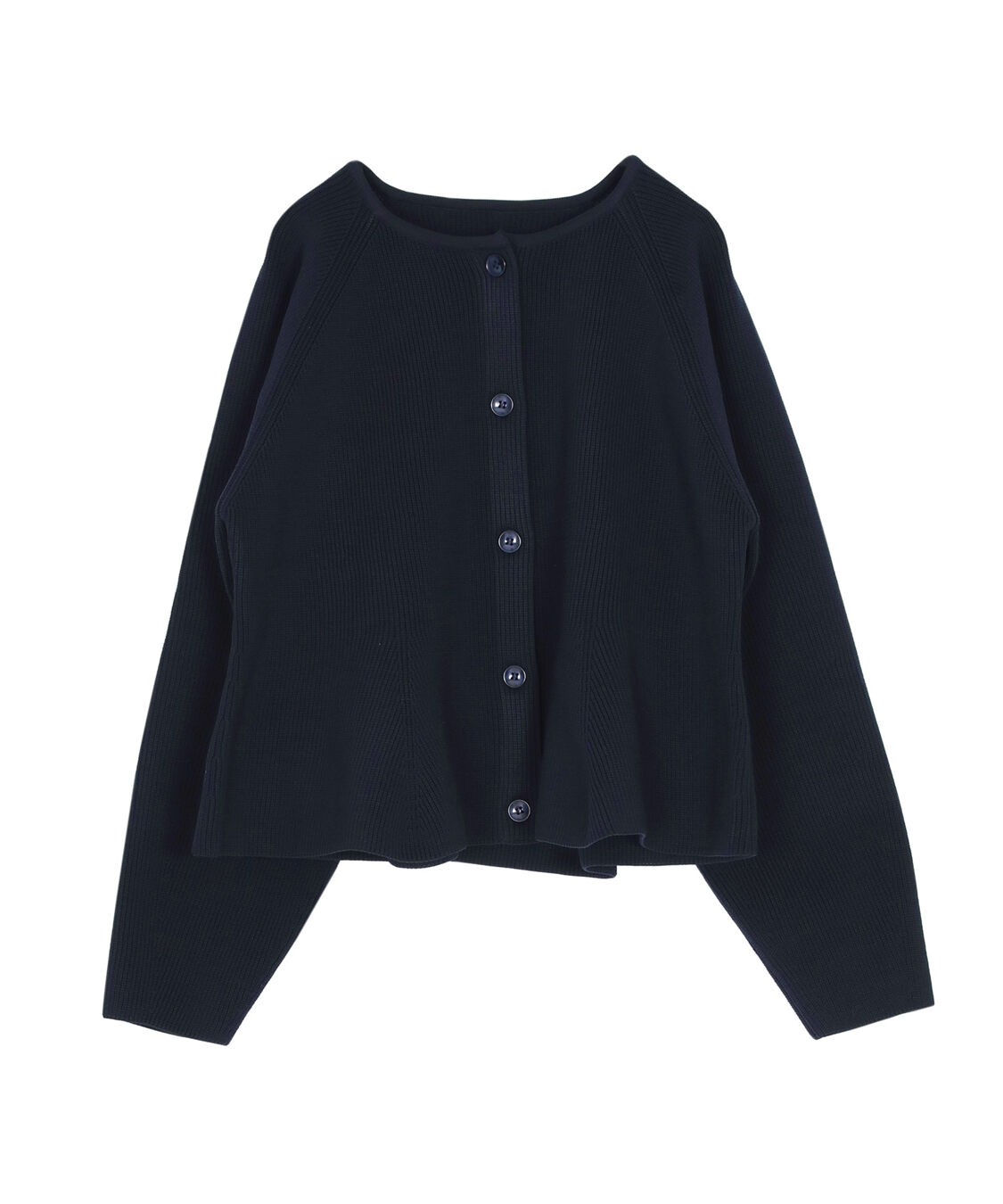 titivate「ペプラムデザインニットカーディガン」|ニット・セーター|