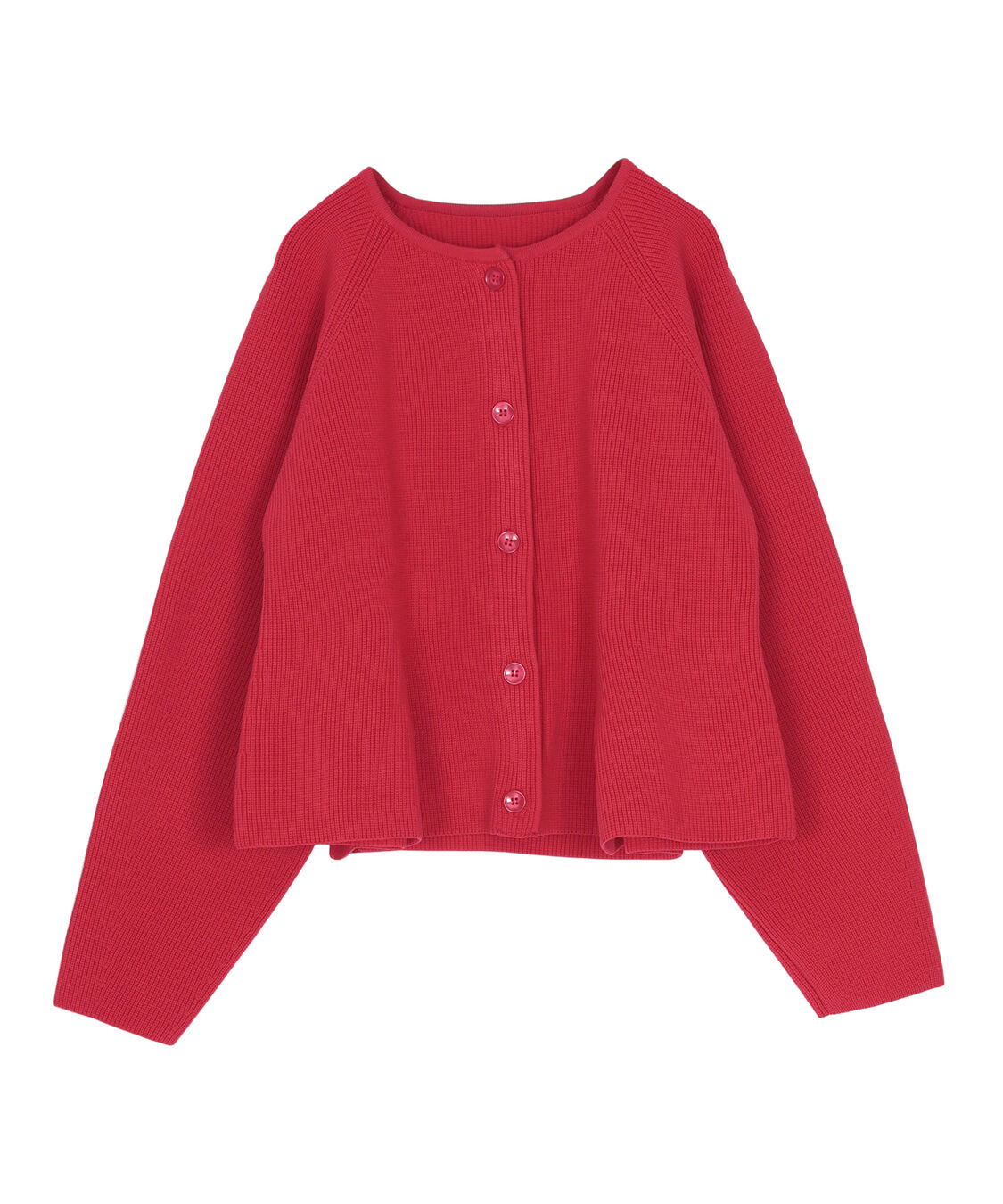 titivate「ペプラムデザインニットカーディガン」|ニット・セーター|