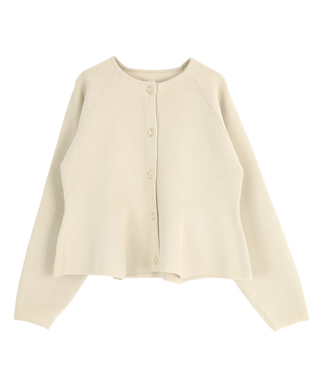 titivate「ペプラムデザインニットカーディガン」|ニット・セーター|