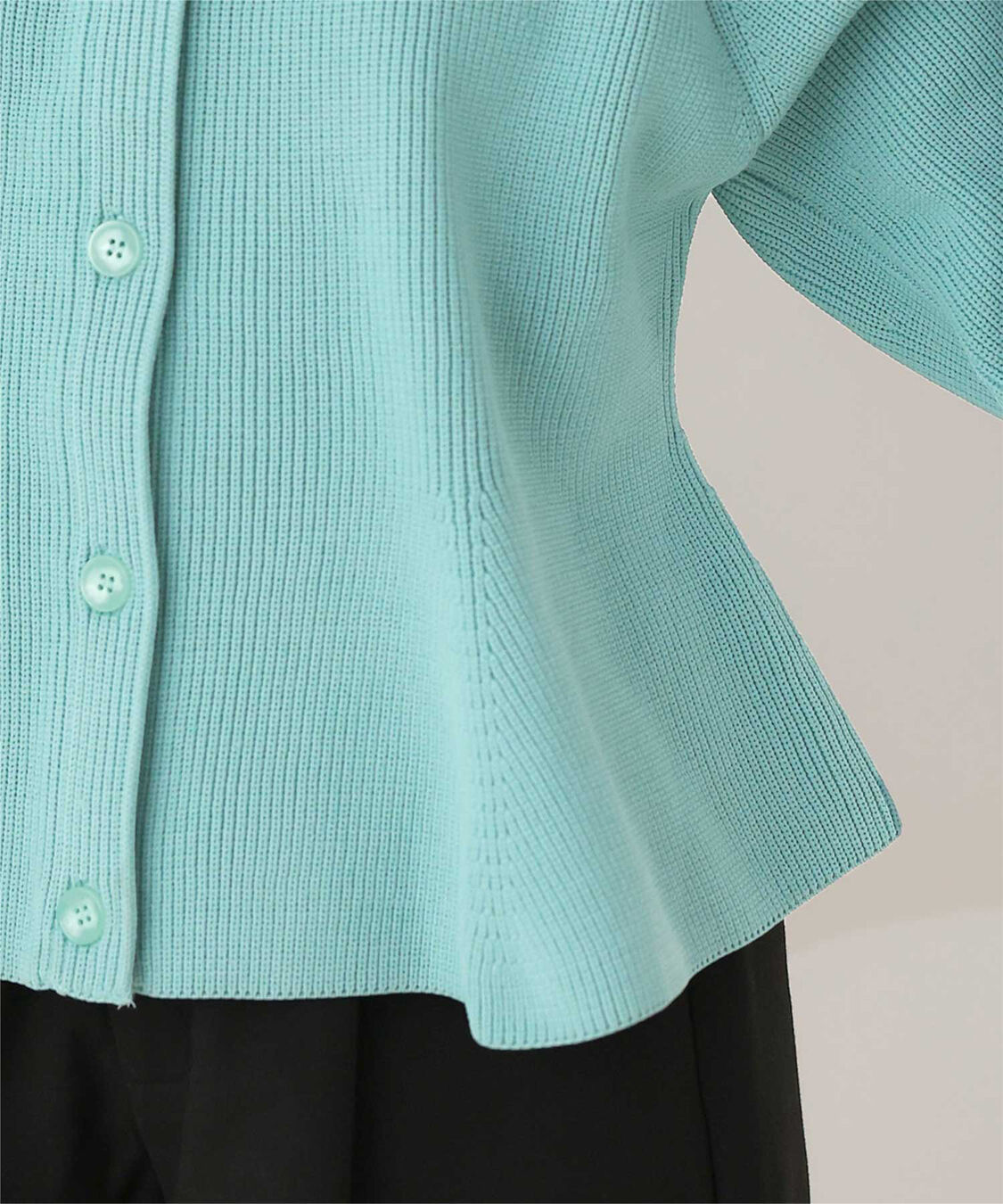 titivate「ペプラムデザインニットカーディガン」|ニット・セーター|