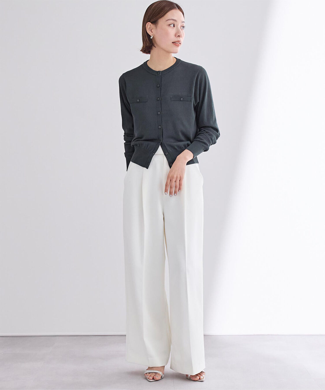 ur's「UVケアコンパクトベーシックニットカーディガン」|ニット・セーター|