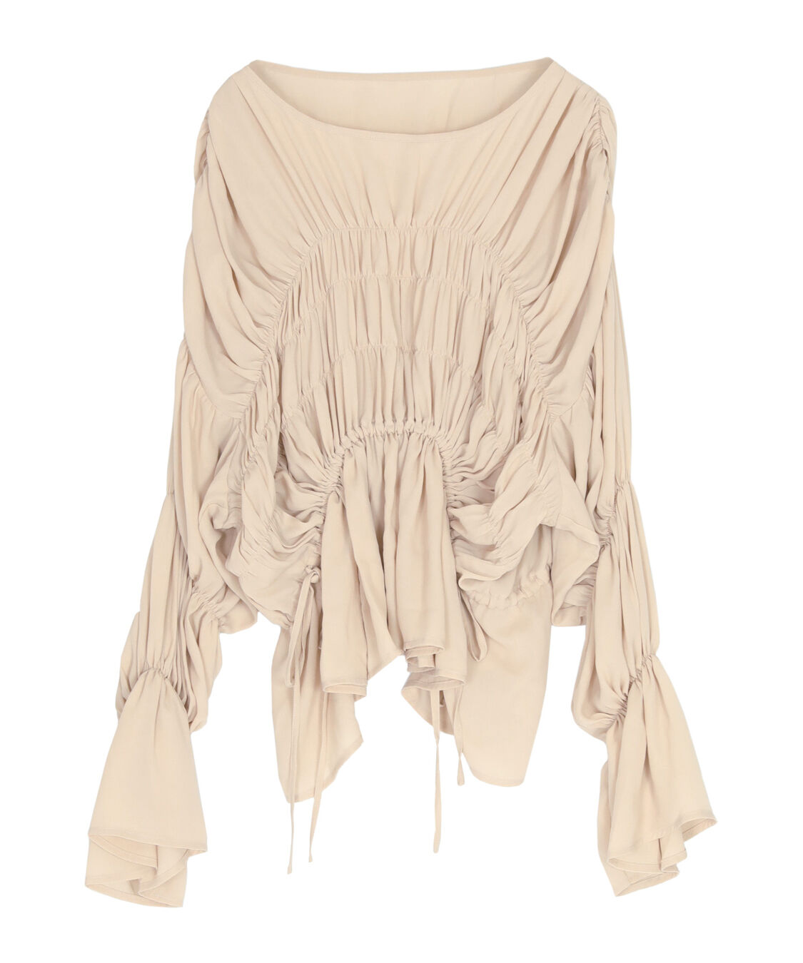 titivate「【赤埴奈津子さんS/Sコラボアイテム】ｼｬｰﾘﾝｸﾞｷﾞｬｻﾞｰﾎﾞﾘｭｰﾑﾌﾞﾗｳｽ」|シャツ・ブラウス|