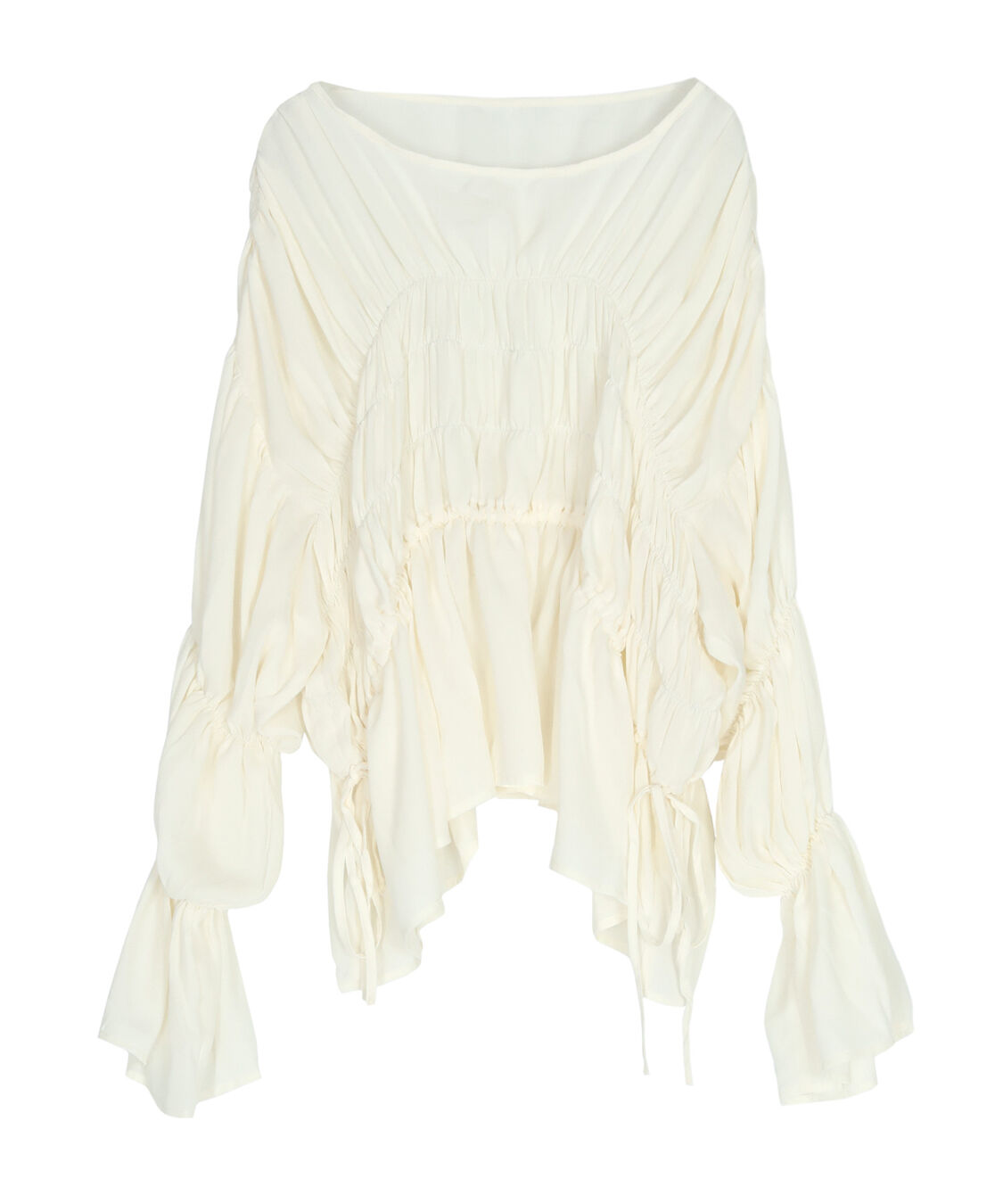 titivate「【赤埴奈津子さんS/Sコラボアイテム】ｼｬｰﾘﾝｸﾞｷﾞｬｻﾞｰﾎﾞﾘｭｰﾑﾌﾞﾗｳｽ」|シャツ・ブラウス|