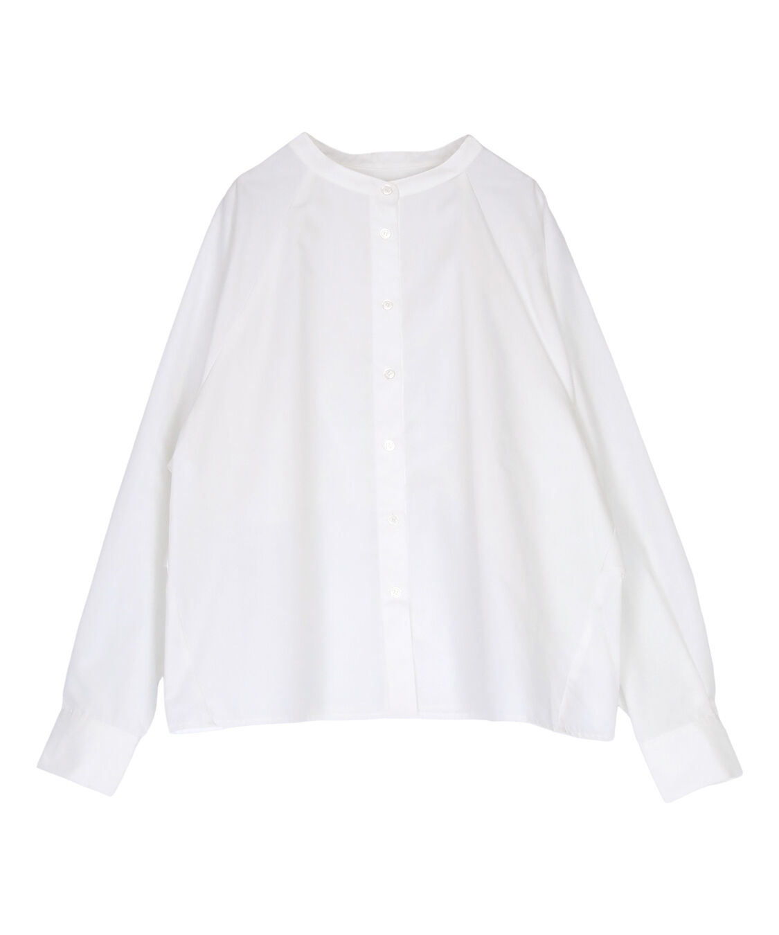 titivate「バックフリルバンドカラーシャツ」|シャツ・ブラウス|