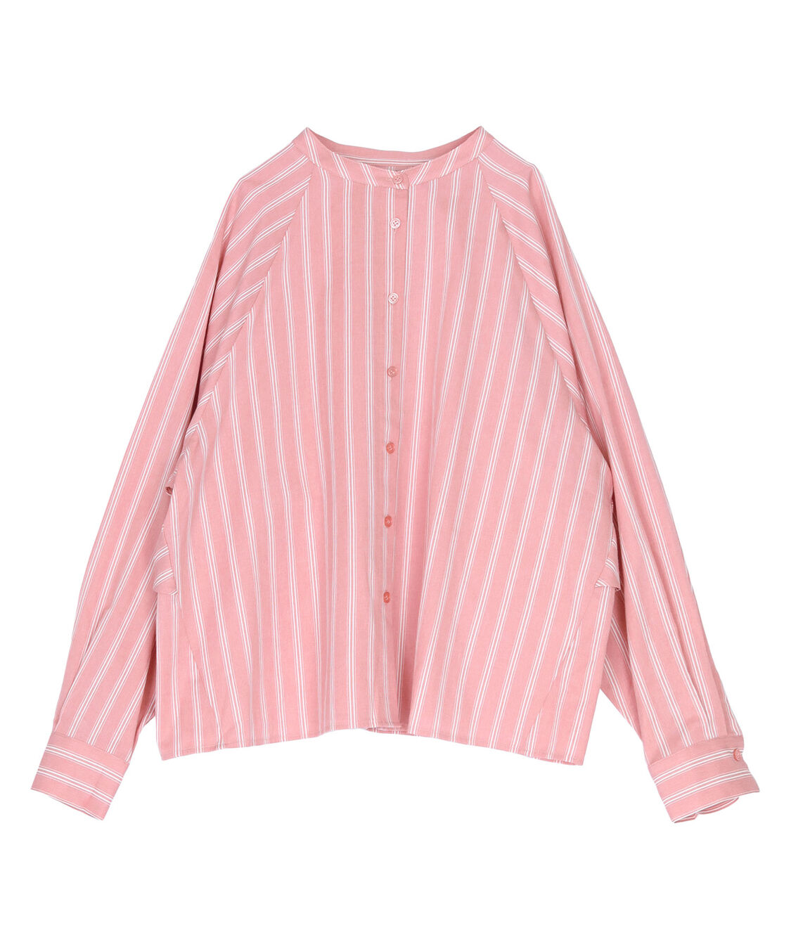 titivate「バックフリルバンドカラーシャツ」|シャツ・ブラウス|