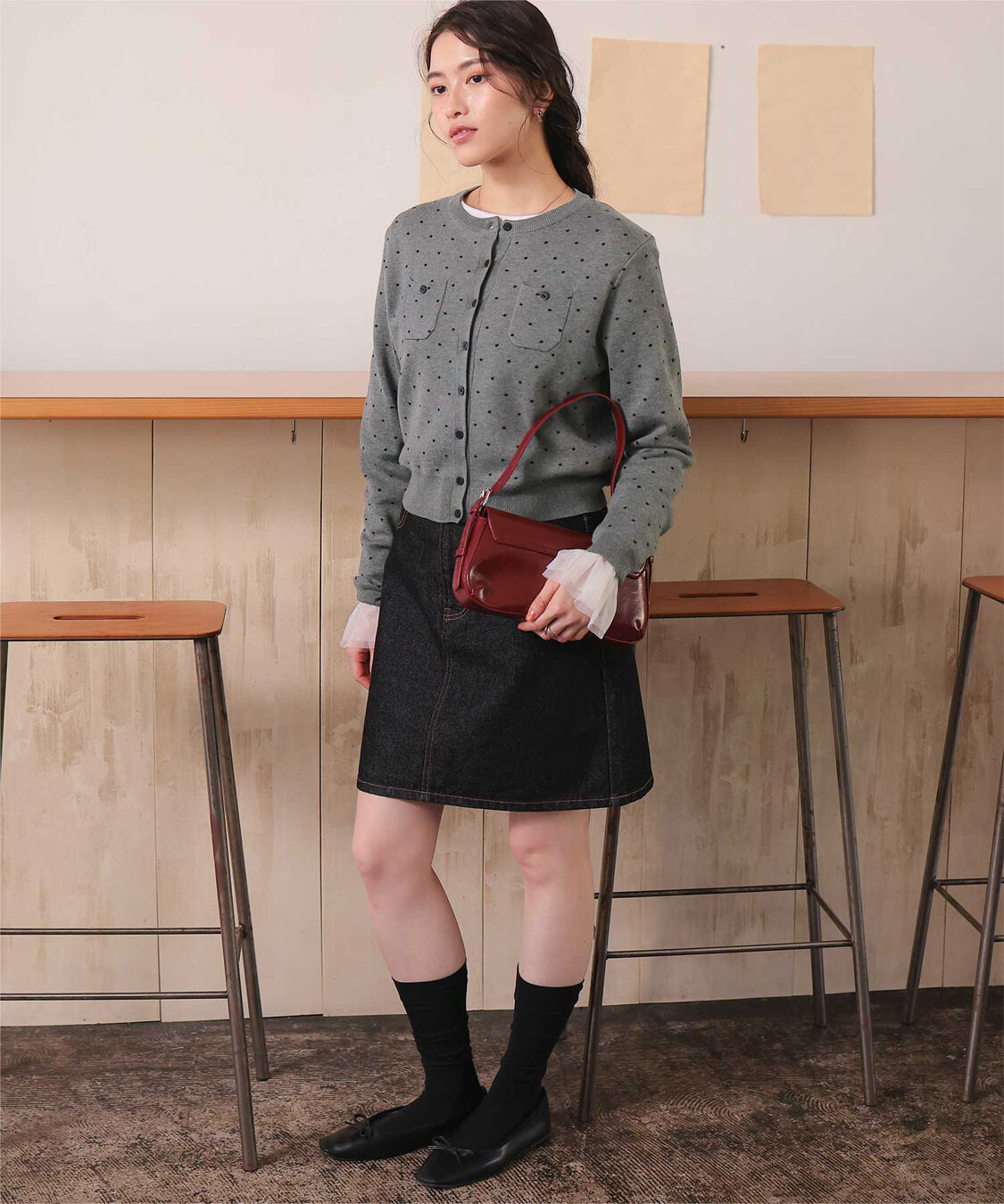 titivate「胸ポケットニットカーディガン」|ニット・セーター|