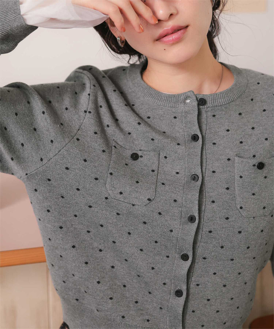 titivate「胸ポケットニットカーディガン」|ニット・セーター|