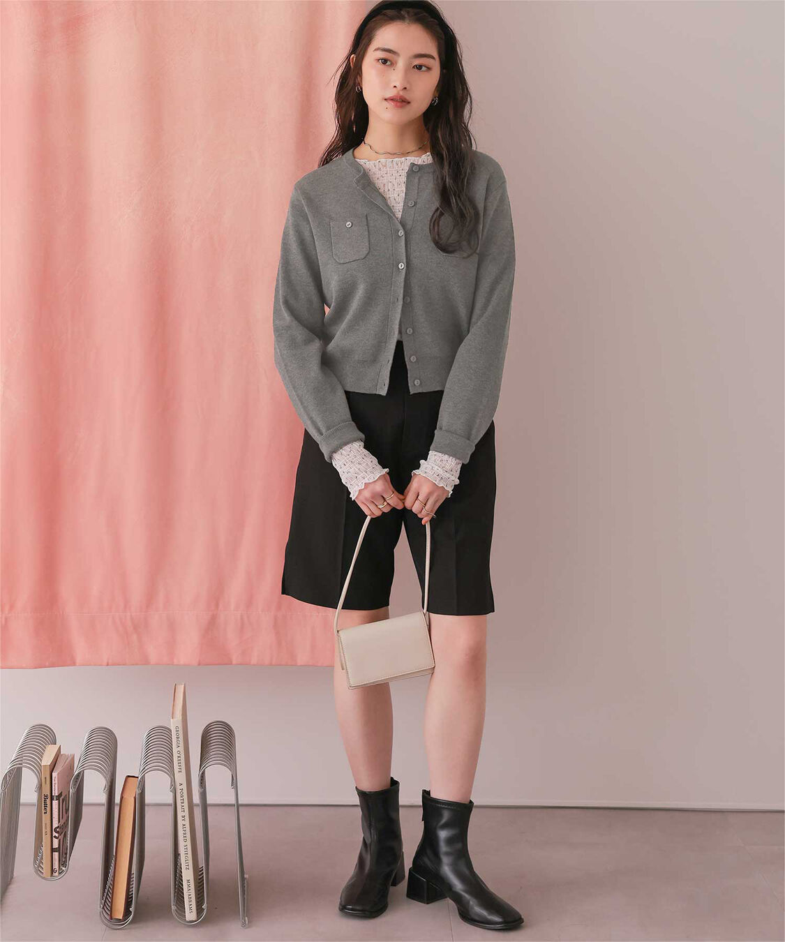 titivate「胸ポケットニットカーディガン」|ニット・セーター|