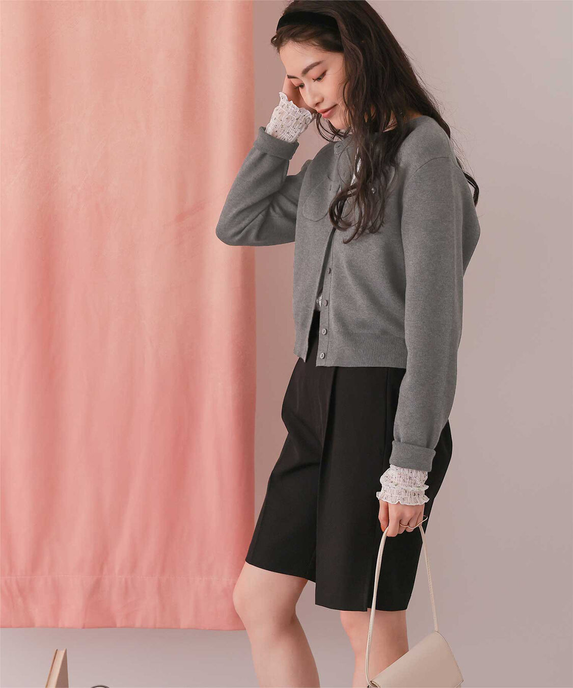 titivate「胸ポケットニットカーディガン」|ニット・セーター|