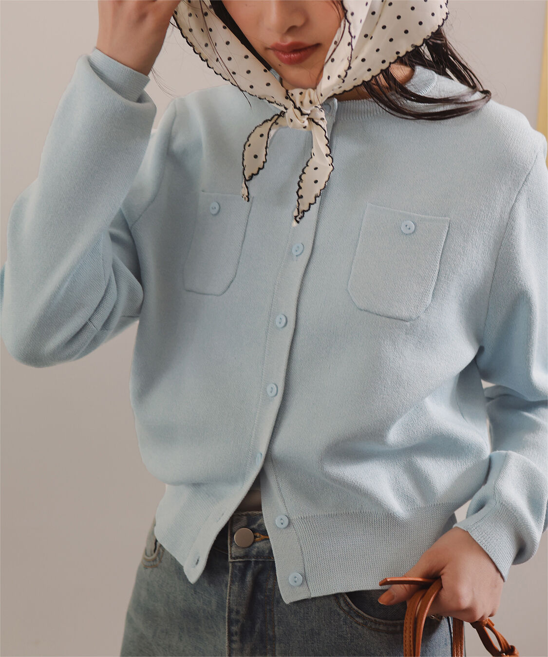 titivate「胸ポケットニットカーディガン」|ニット・セーター|