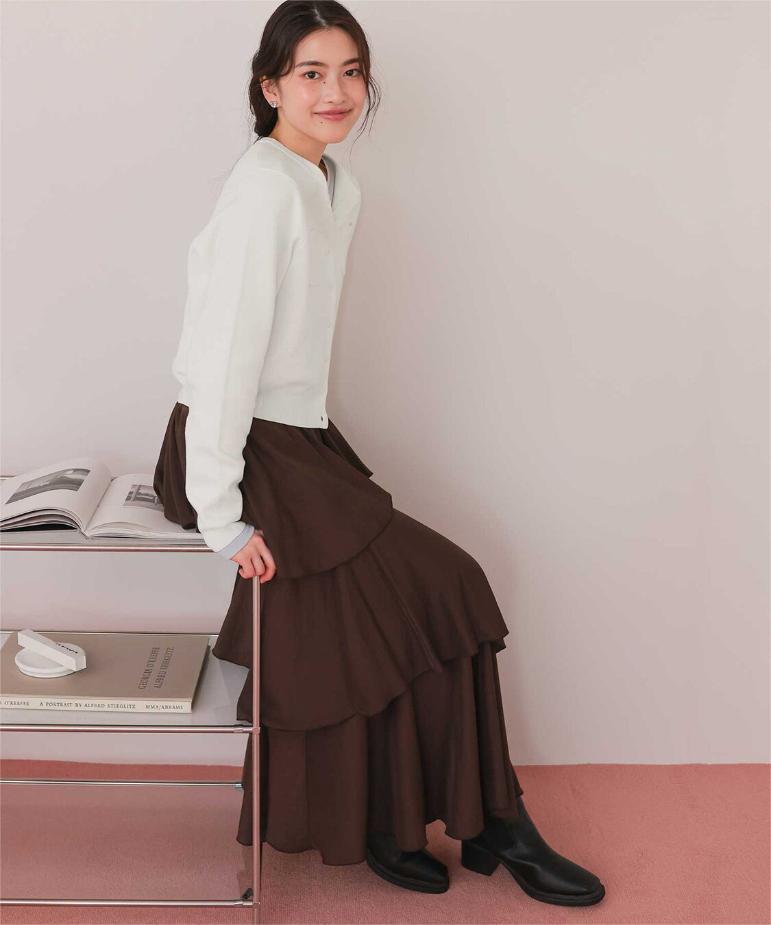 titivate「胸ポケットニットカーディガン」|ニット・セーター|